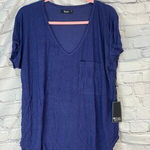 Michael Lauren Kareem draped pocket tee. Size XS